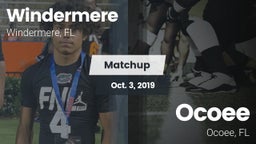 Matchup: Windermere High Scho vs. Ocoee  2019