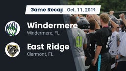 Recap: Windermere  vs. East Ridge  2019