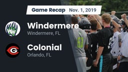 Recap: Windermere  vs. Colonial  2019