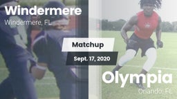 Matchup: Windermere High Scho vs. Olympia  2020