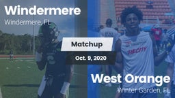 Matchup: Windermere High Scho vs. West Orange  2020