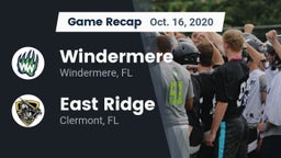 Recap: Windermere  vs. East Ridge  2020