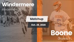 Matchup: Windermere High Scho vs. Boone  2020