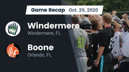 Recap: Windermere  vs. Boone  2020