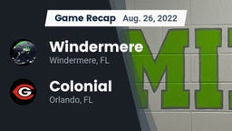 Recap: Windermere  vs. Colonial  2022