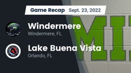 Recap: Windermere  vs. Lake Buena Vista  2022