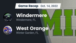 Recap: Windermere  vs. West Orange  2022