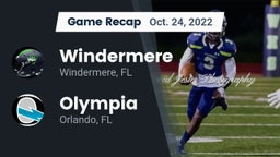 Recap: Windermere  vs. Olympia  2022
