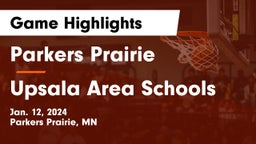Parkers Prairie  vs Upsala Area Schools Game Highlights - Jan. 12, 2024