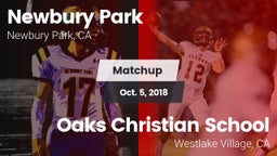 Matchup: Newbury Park vs. Oaks Christian School 2018