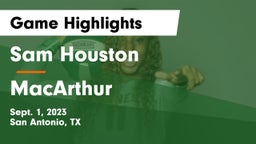 Sam Houston  vs MacArthur  Game Highlights - Sept. 1, 2023