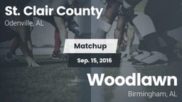 Matchup: St. Clair County vs. Woodlawn  2016