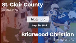 Matchup: St. Clair County vs. Briarwood Christian  2016