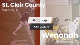 Matchup: St. Clair County vs. Wenonah  2016