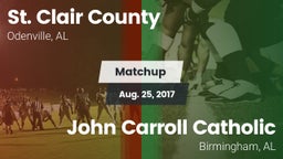 Matchup: St. Clair County vs. John Carroll Catholic  2017