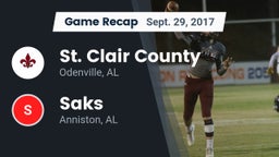Recap: St. Clair County  vs. Saks  2017