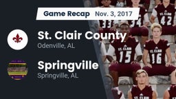 Recap: St. Clair County  vs. Springville  2017