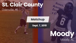 Matchup: St. Clair County vs. Moody  2018