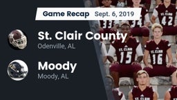 Recap: St. Clair County  vs. Moody  2019