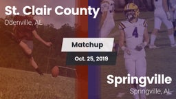Matchup: St. Clair County vs. Springville  2019