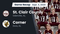 Recap: St. Clair County  vs. Corner  2020