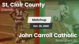 Matchup: St. Clair County vs. John Carroll Catholic  2020