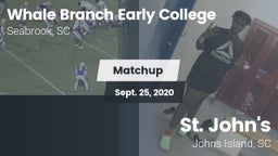 Matchup: Whale Branch Early vs. St. John's  2020