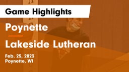Poynette  vs Lakeside Lutheran  Game Highlights - Feb. 25, 2023