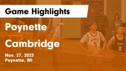 Poynette  vs Cambridge  Game Highlights - Nov. 27, 2023
