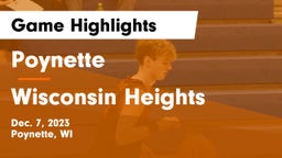 Poynette  vs Wisconsin Heights  Game Highlights - Dec. 7, 2023