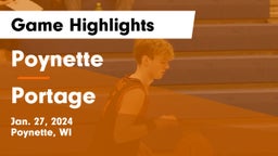Poynette  vs Portage  Game Highlights - Jan. 27, 2024
