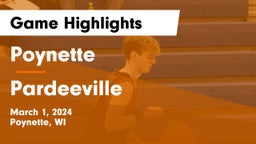 Poynette  vs Pardeeville  Game Highlights - March 1, 2024