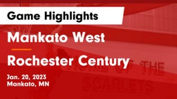 Mankato West  vs Rochester Century  Game Highlights - Jan. 20, 2023