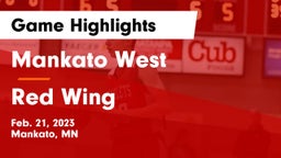 Mankato West  vs Red Wing  Game Highlights - Feb. 21, 2023