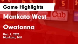 Mankato West  vs Owatonna  Game Highlights - Dec. 7, 2023