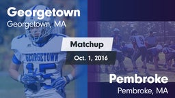 Matchup: Georgetown High vs. Pembroke  2016