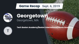 Recap: Georgetown  vs. Tech Boston Academy/Boston International/Muniz Academy 2019