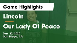 Lincoln  vs Our Lady Of Peace Game Highlights - Jan. 10, 2020