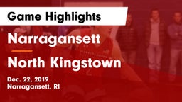 Narragansett  vs North Kingstown  Game Highlights - Dec. 22, 2019