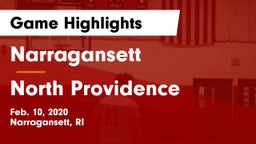 Narragansett  vs North Providence  Game Highlights - Feb. 10, 2020