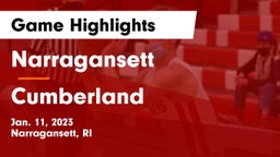 Narragansett  vs Cumberland  Game Highlights - Jan. 11, 2023