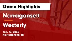 Narragansett  vs Westerly  Game Highlights - Jan. 13, 2023