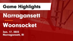 Narragansett  vs Woonsocket   Game Highlights - Jan. 17, 2023