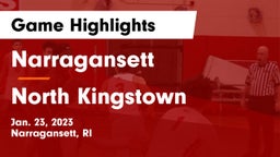 Narragansett  vs North Kingstown  Game Highlights - Jan. 23, 2023