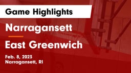 Narragansett  vs East Greenwich  Game Highlights - Feb. 8, 2023