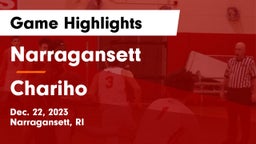 Narragansett  vs Chariho Game Highlights - Dec. 22, 2023