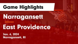 Narragansett  vs East Providence  Game Highlights - Jan. 6, 2024