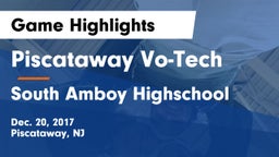 Piscataway Vo-Tech  vs South Amboy Highschool Game Highlights - Dec. 20, 2017