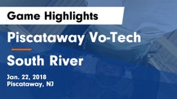 Piscataway Vo-Tech  vs South River Game Highlights - Jan. 22, 2018