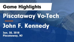 Piscataway Vo-Tech  vs John F. Kennedy  Game Highlights - Jan. 30, 2018